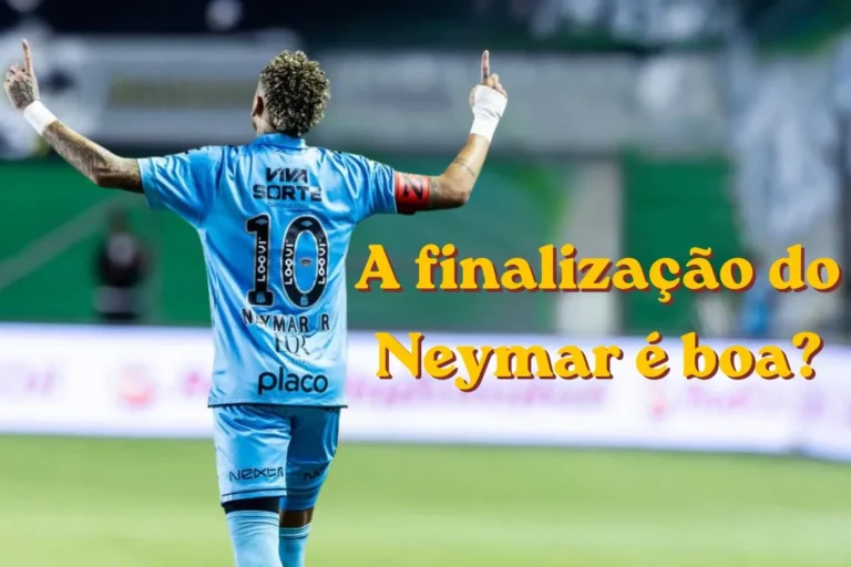 A finalização do Neymar é boa